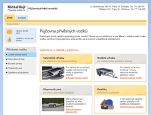 Tablet Screenshot of privesny-vozik.cz